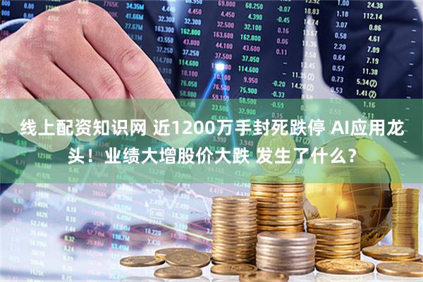 线上配资知识网 近1200万手封死跌停 AI应用龙头！业绩大增股价大跌 发生了什么？